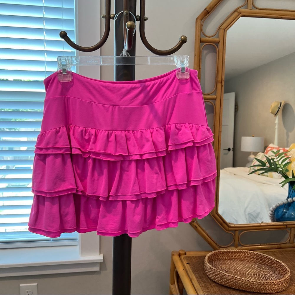 Lilly Pulitzer Hot Pink Nylon Skort - Size L